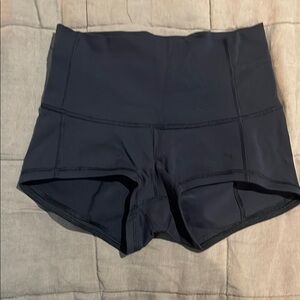 Lululemon Black High-Waisted Shorts, size 6